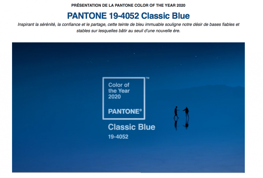 Pantone Classic blue